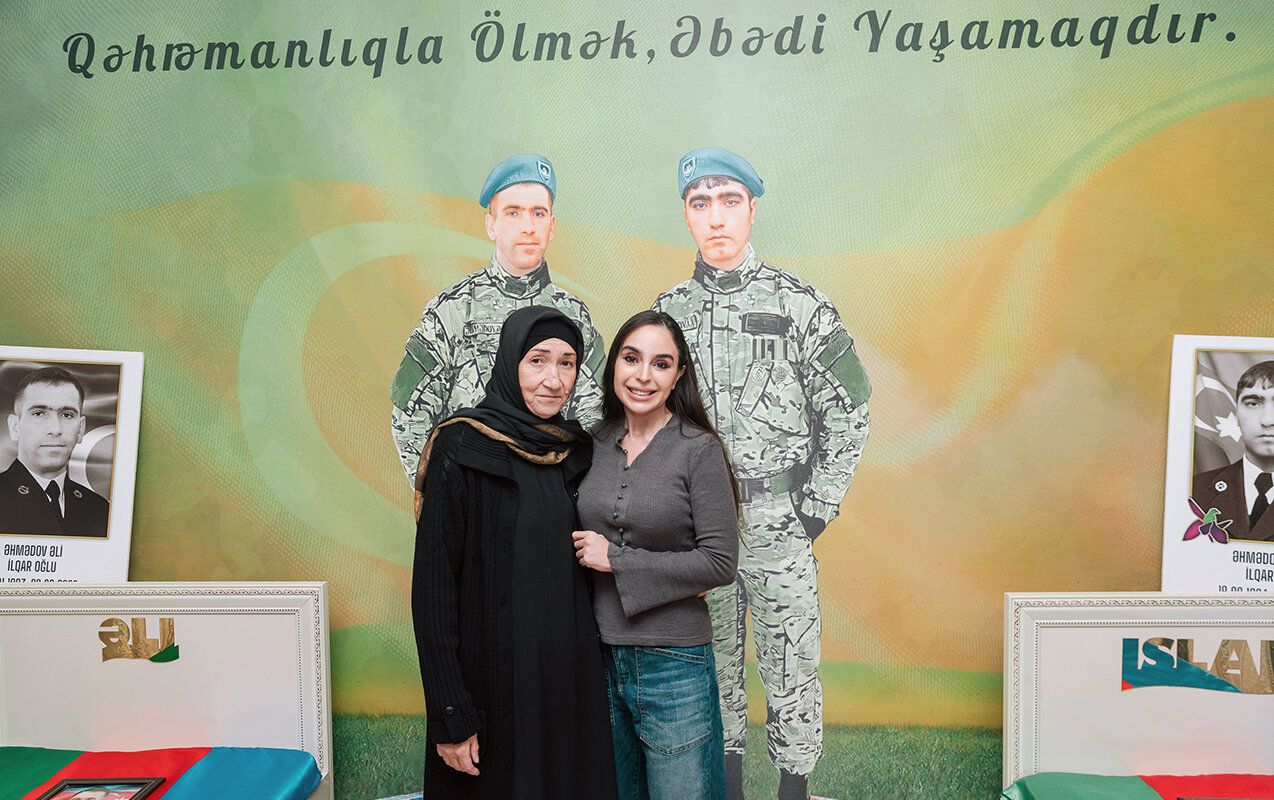 Leyla Əliyeva şəhid qardaşların ailəsini ziyarət etdi - FOTO