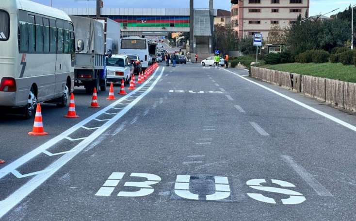 Avtobus zolağına girən sürücülərin nəzərinə