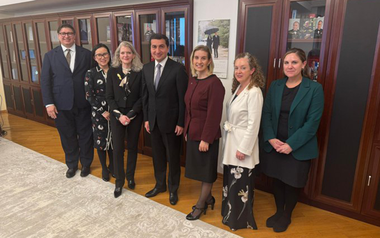 Hikmət Hacıyev ABŞ Dövlət katibinin müavini ilə görüşdü - FOTO