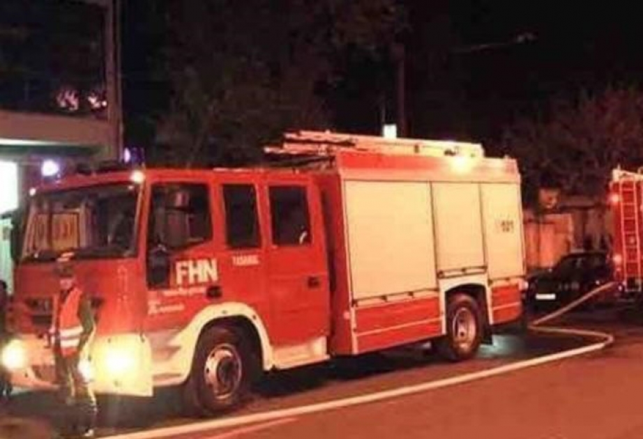 Bakıda təmir sexində yanğın - "Porsche" yandı