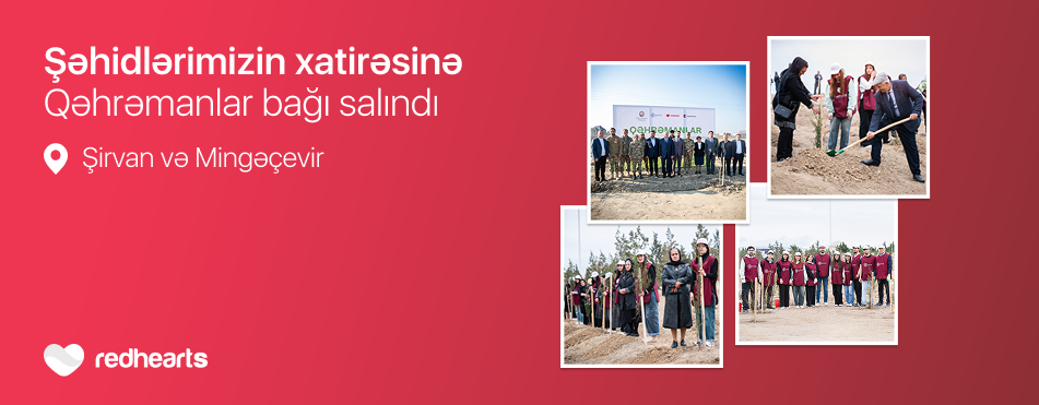 "Qəhrəmanlar bağı" layihəsi: Şəhidlərin xatirəsinə 543 ağac əkildi