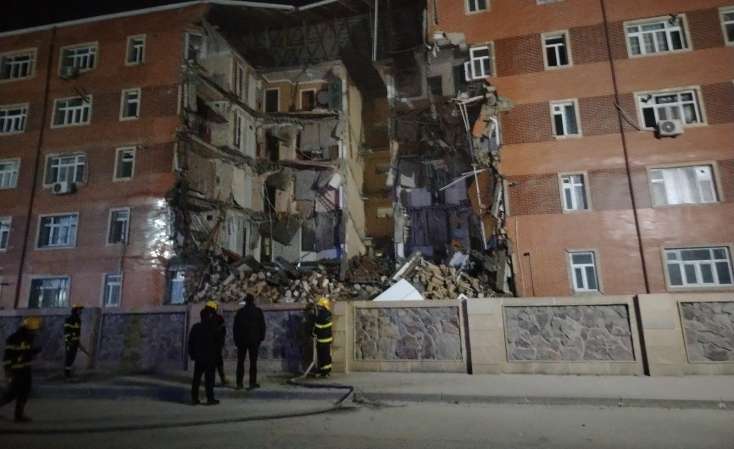 İcra başçısından çökən bina ilə bağlı açıqlama - FOTO