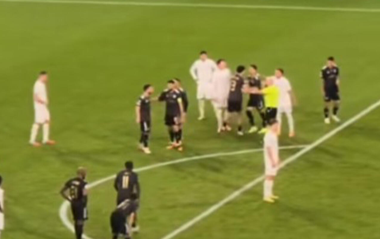 "Qarabağ"- "Napoli" oyununda gərgin anlar - VİDEO