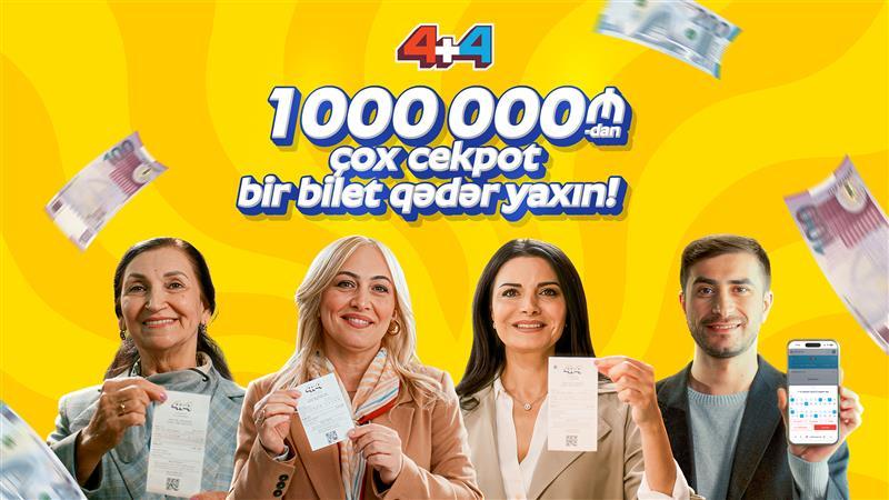 "4+4" lotereyasında cekpot 1 000 000 manatı keçdi