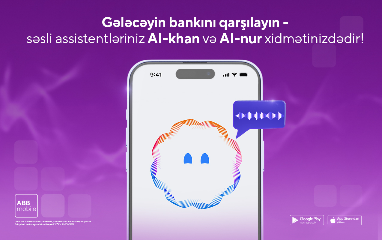 ABB-də gələcəyin bankçılığı – Səsli süni intellekt köməkçisi ilə bank əməliyyatları!