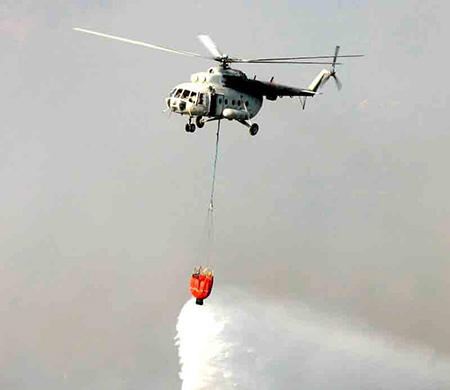 Laçın və Kəlbəcərdə yanğının söndürülməsinə iki helikopter cəlb edildi