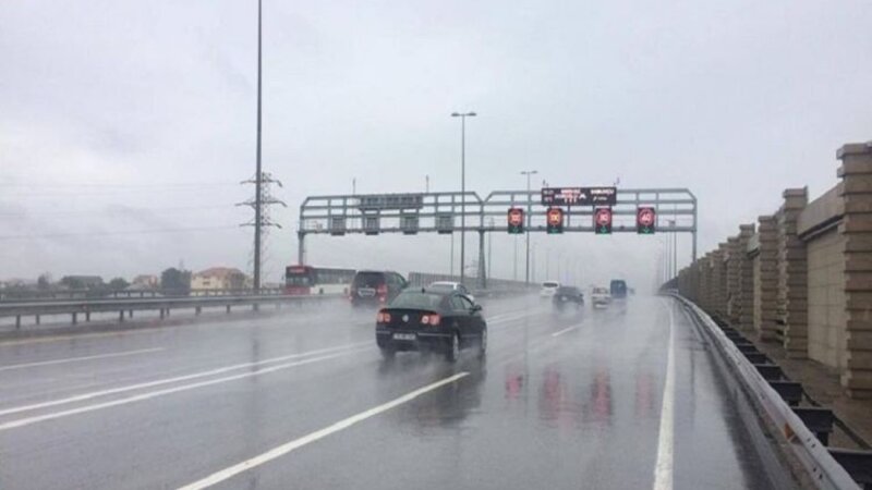 Bu yolda sürət həddi endirildi