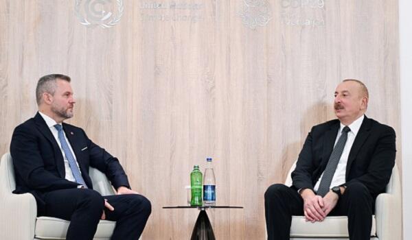 İlham Əliyev və Pelleqrini mətbuata bəyanat verdi