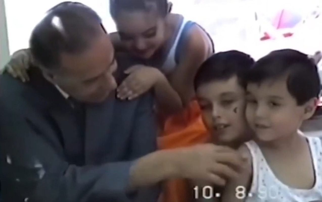 Heydər Əliyevin nəvələri ilə səmimi anları - VİDEO