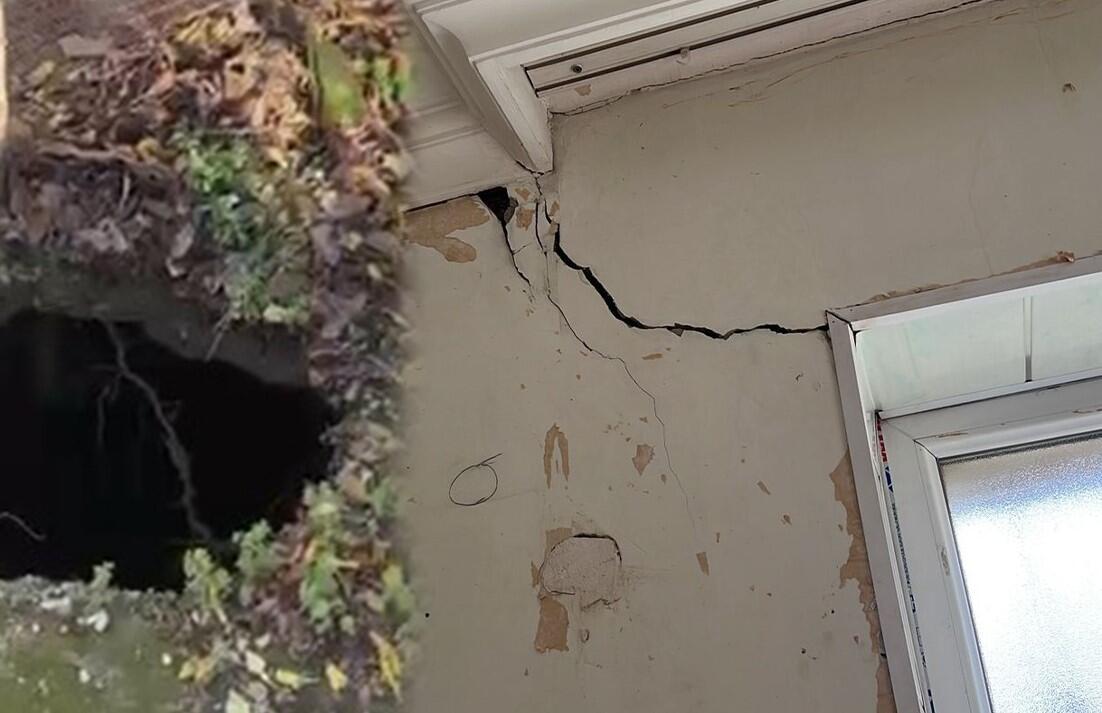 Bakıda daha bir evin bünövrəsi çökür - VİDEO - FOTO