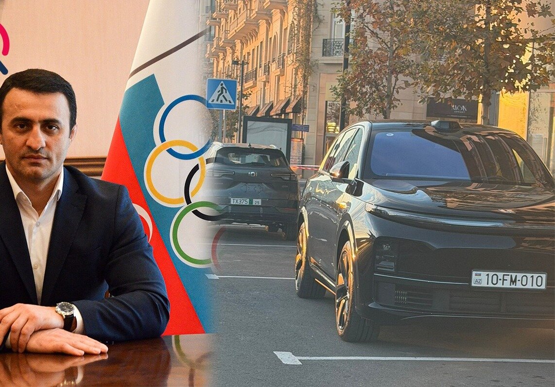 Fərid Mansurov maşını əks istiqamətdə saxladı - VİDEO