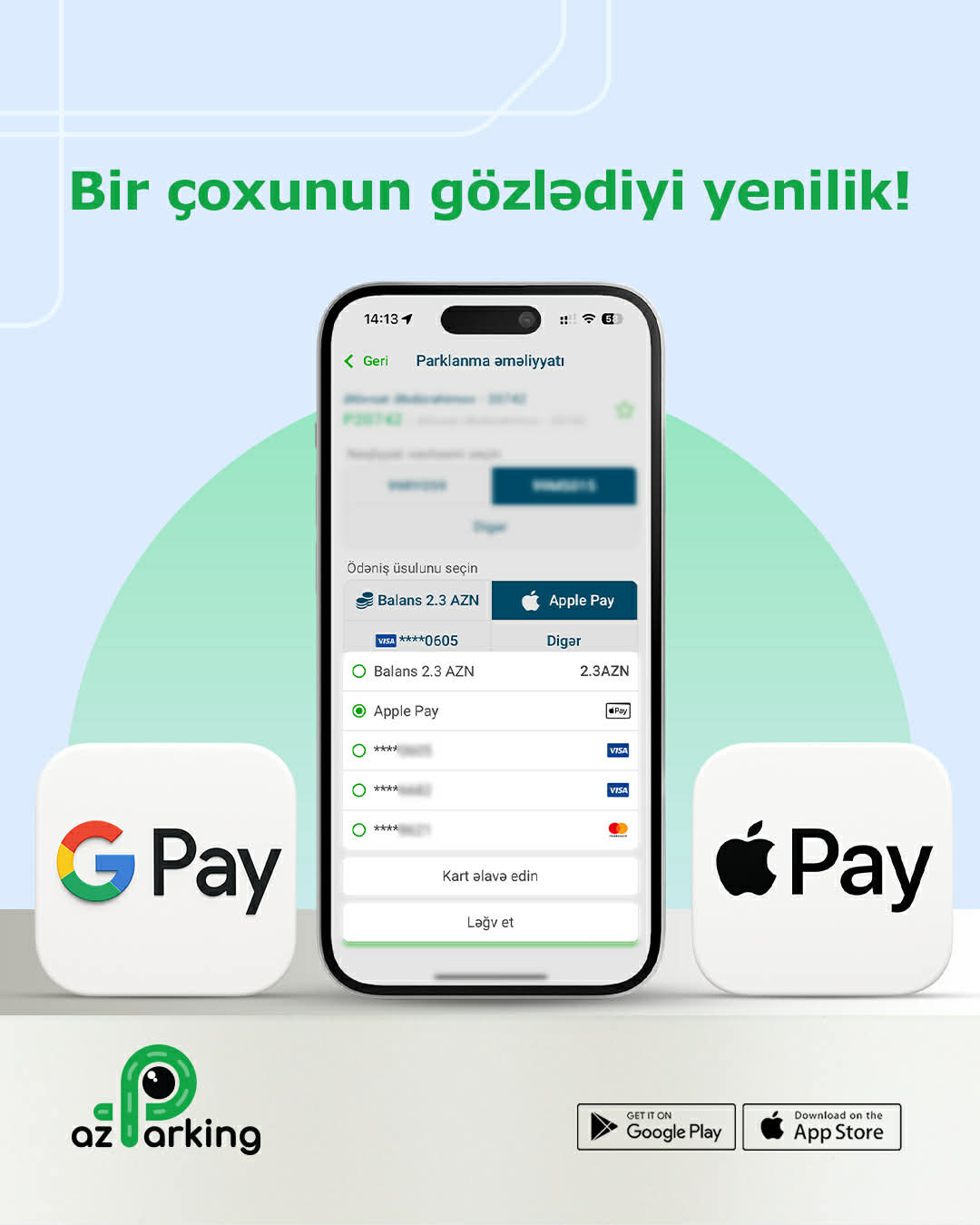 "AzParking" ödənişlə bağlı YENİLİK ETDİ