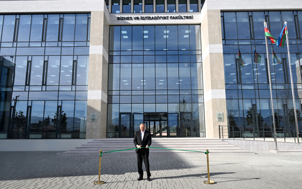 Prezident Xankəndidə açılışda - FOTOLAR