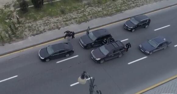 "Lənd Rover" sürən narkokuryer saxlanıldı - Anbaan video