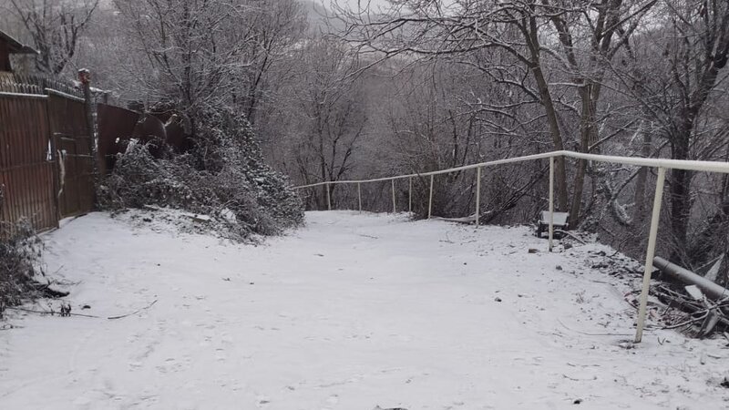 Ağdərəyə ilk qar yağdı - VİDEO