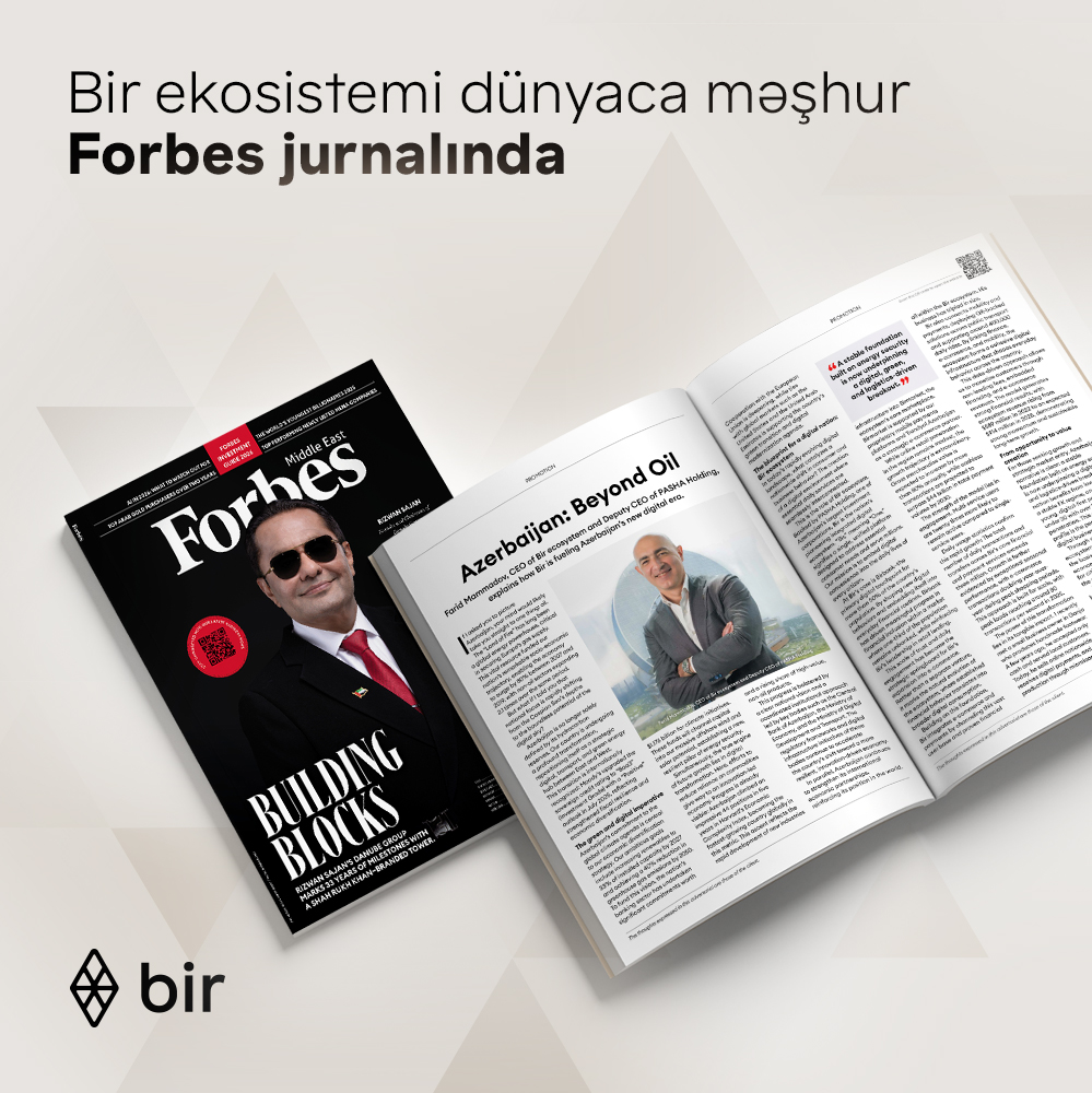 "Forbes"də Fərid Məmmədovun məqaləsi dərc edilib