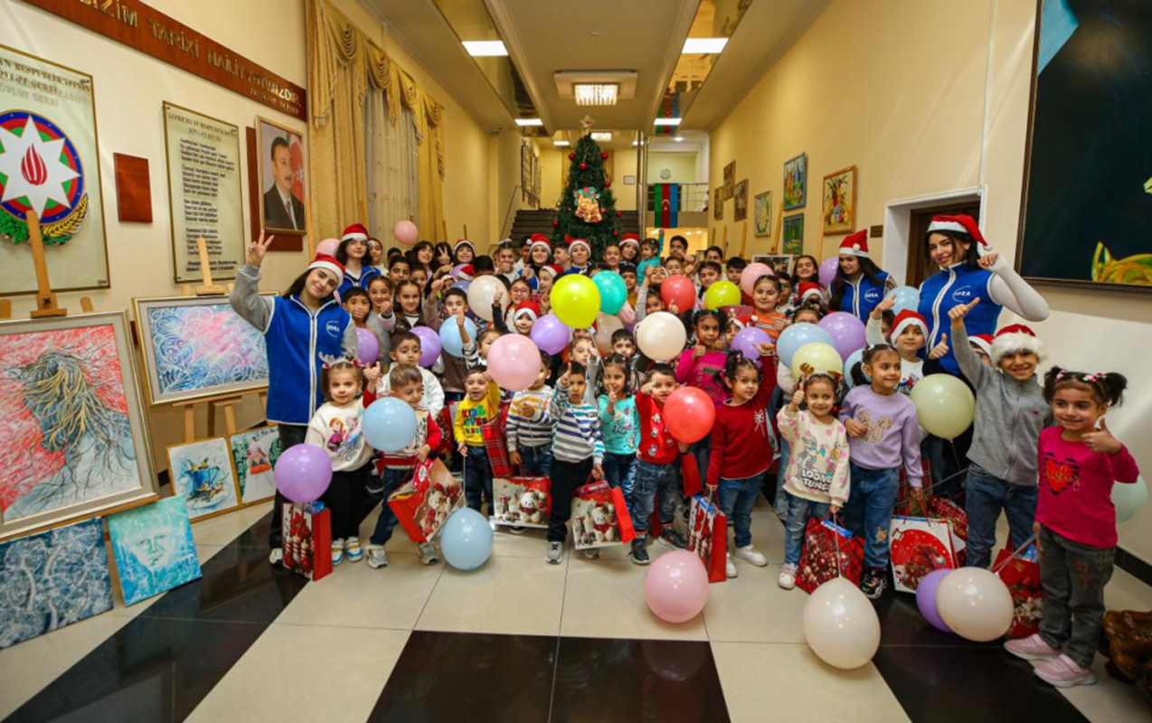Leyla Əliyevanın təşəbbüsü ilə bir sıra uşaq müəssisələrində Yeni il tədbiri keçirilib -FOTO