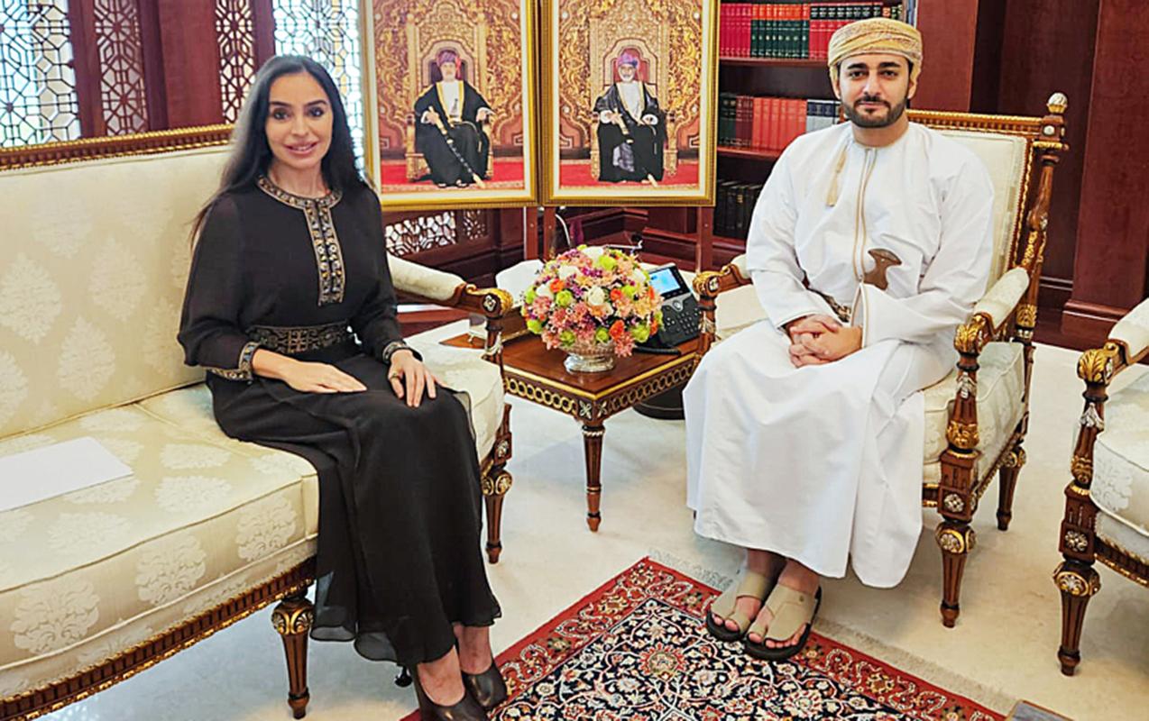 Leyla Əliyeva Oman Sultanlığının Vəliəhdi ilə görüşdü - Fotolar