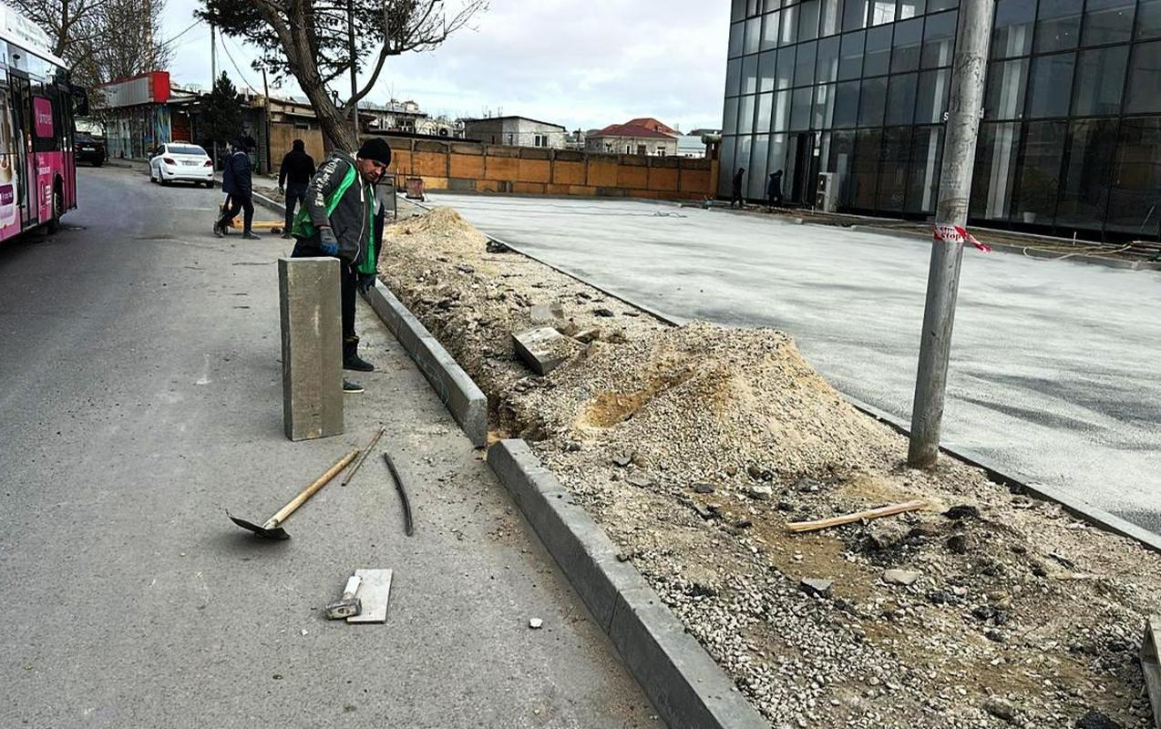 Bakıda piyada səkilərinin qanunsuz zəbtinin qarşısı alındı- Fotolar