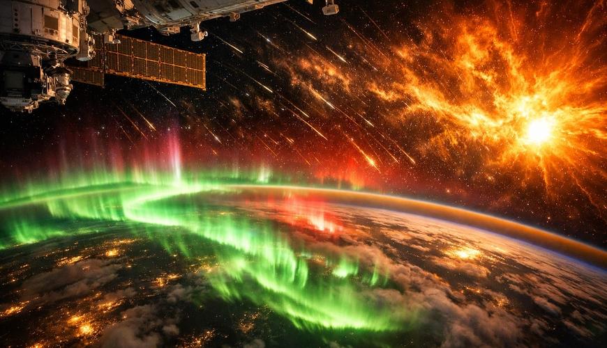 Kosmosdan şok görüntülər: Günəş fırtınası Yeri necə "alova" bürüdü