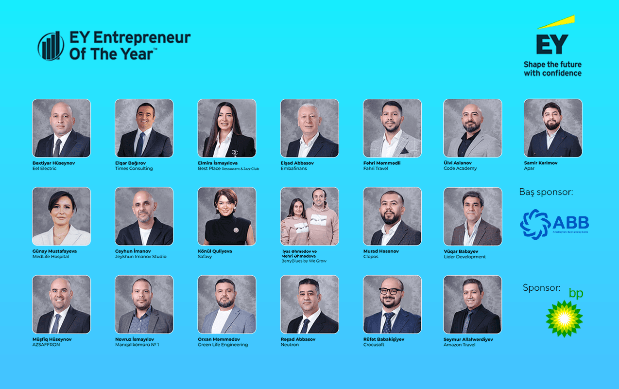 "EY İlin İş Adamı" müsabiqəsində yarışacaq sahibkarlar məlum oldu