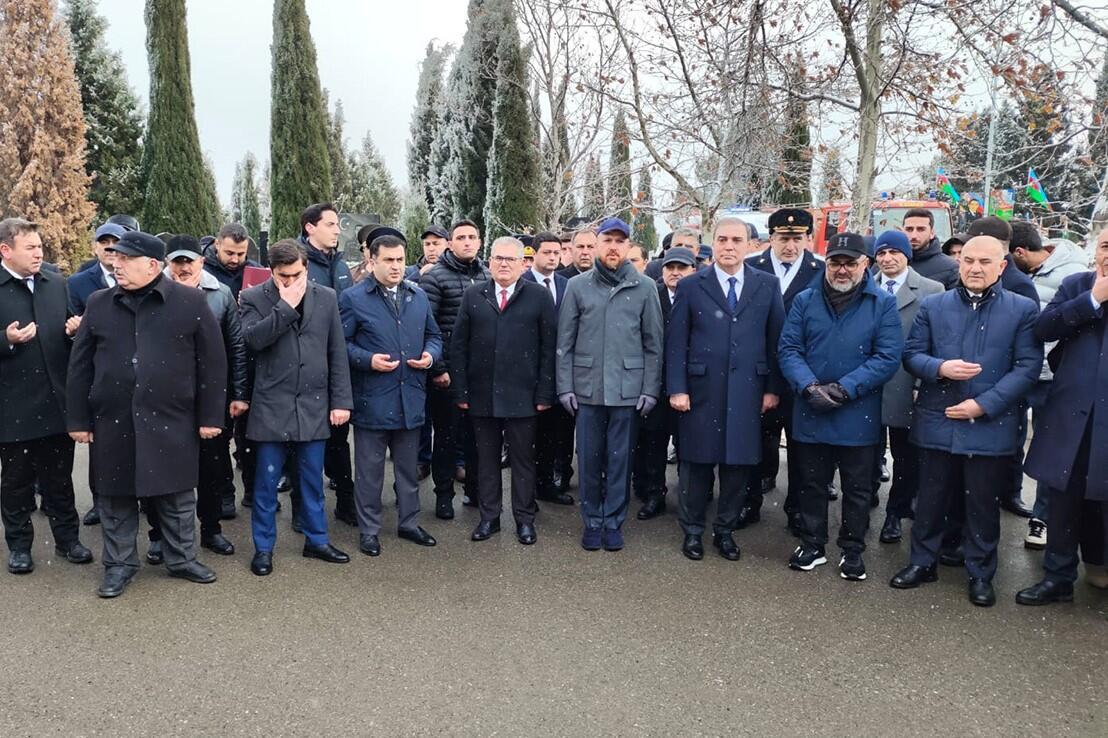 Ərdoğanın oğlu Gəncədə - FOTO