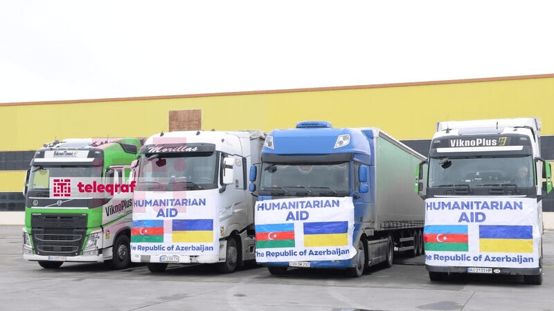Azərbaycan Ukraynaya 1 milyonluq yardım göndərdi - FOTOLAR