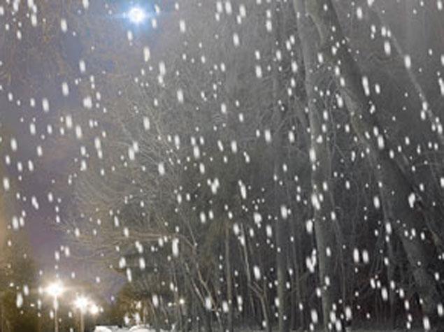 Bakıya güclü qar yağır - VİDEO