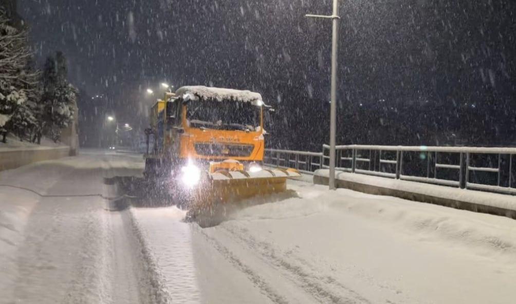 Şuşa şəhərinin küçələri qardan belə təmizlənir –FOTO