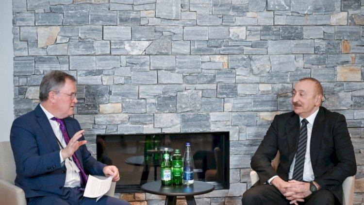 Prezident Davosda "Vitol" şirkətinin baş icraçı direktoru ilə görüşdü - FOTOLAR