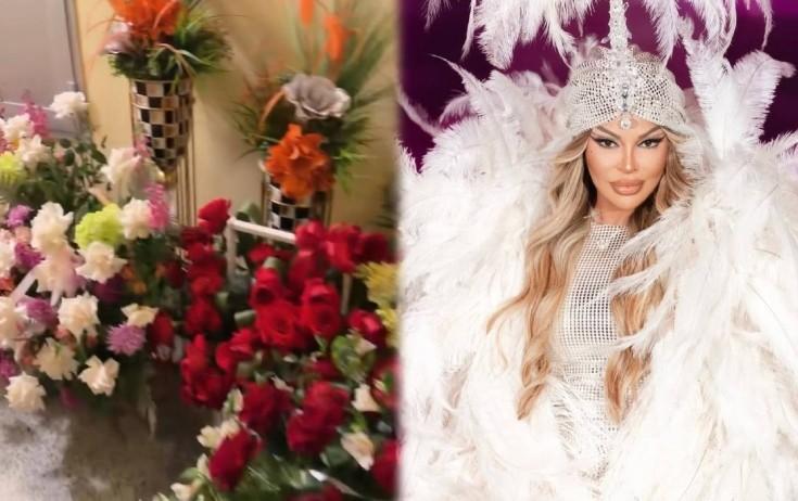 Yaşadığı bina güllərlə bəzəndi -Video