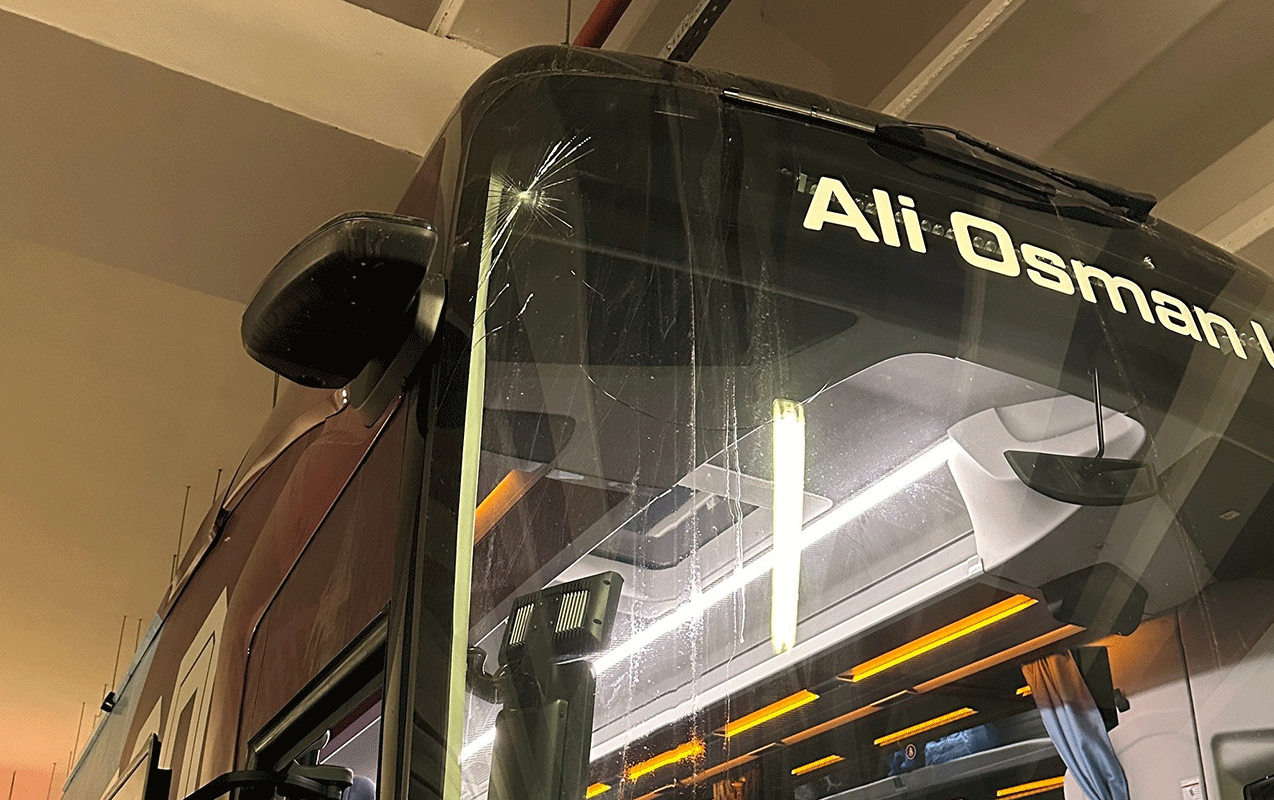 "Trabzonspor"un avtobusunu daşladılar