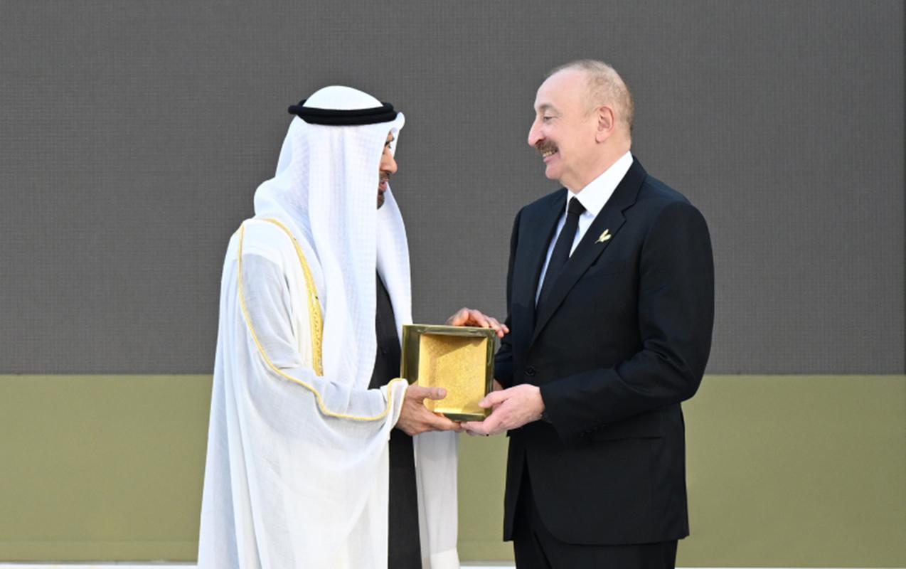 Prezident dünənki mərasimdən video paylaşdı