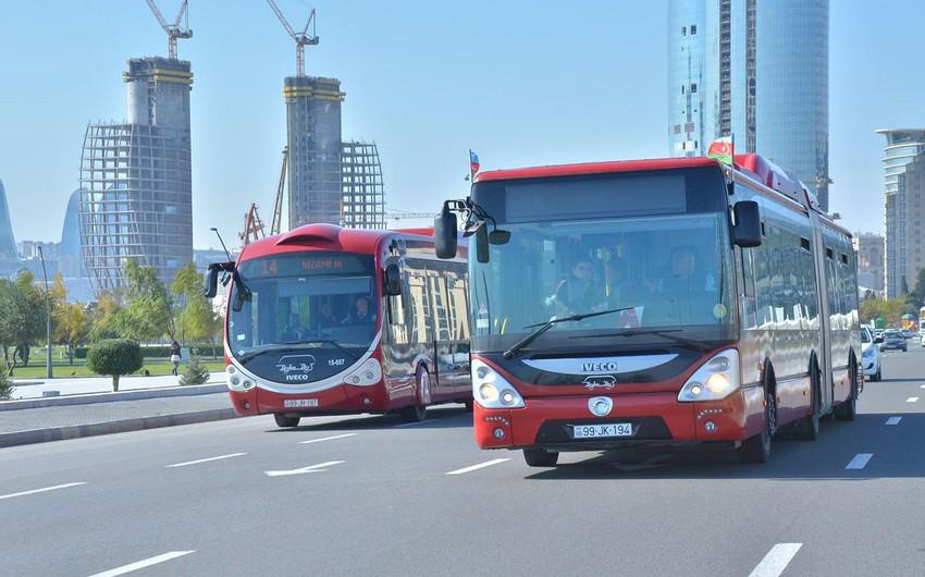 Bakıda bu avtobusların hərəkət sxemi DƏYİŞDİRİLİR