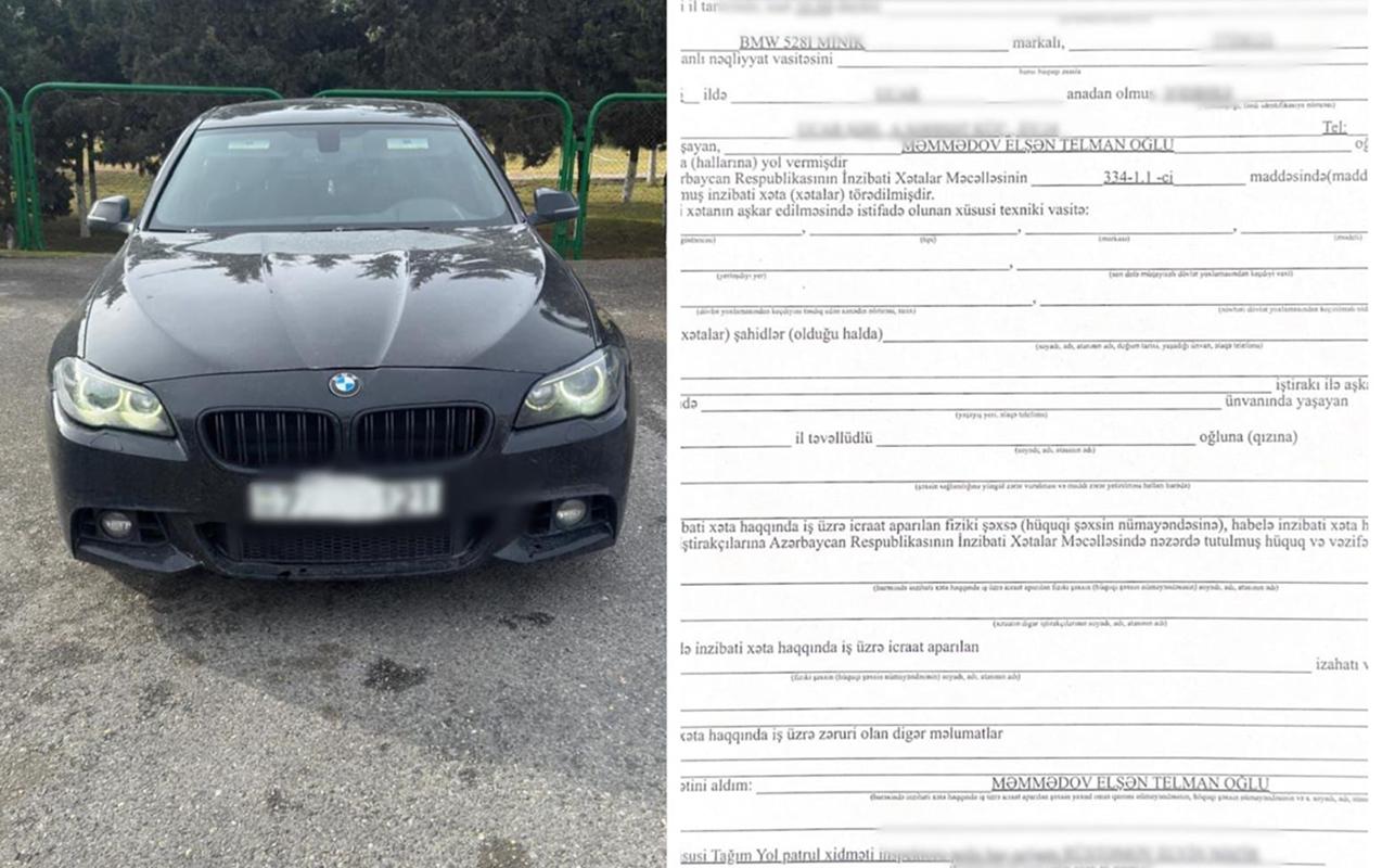 Narkotik çəkib maşın sürürdü- Həbs edildi