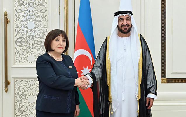 Sahibə Qafarova Ərəb Parlamentinin prezidenti ilə görüşdü