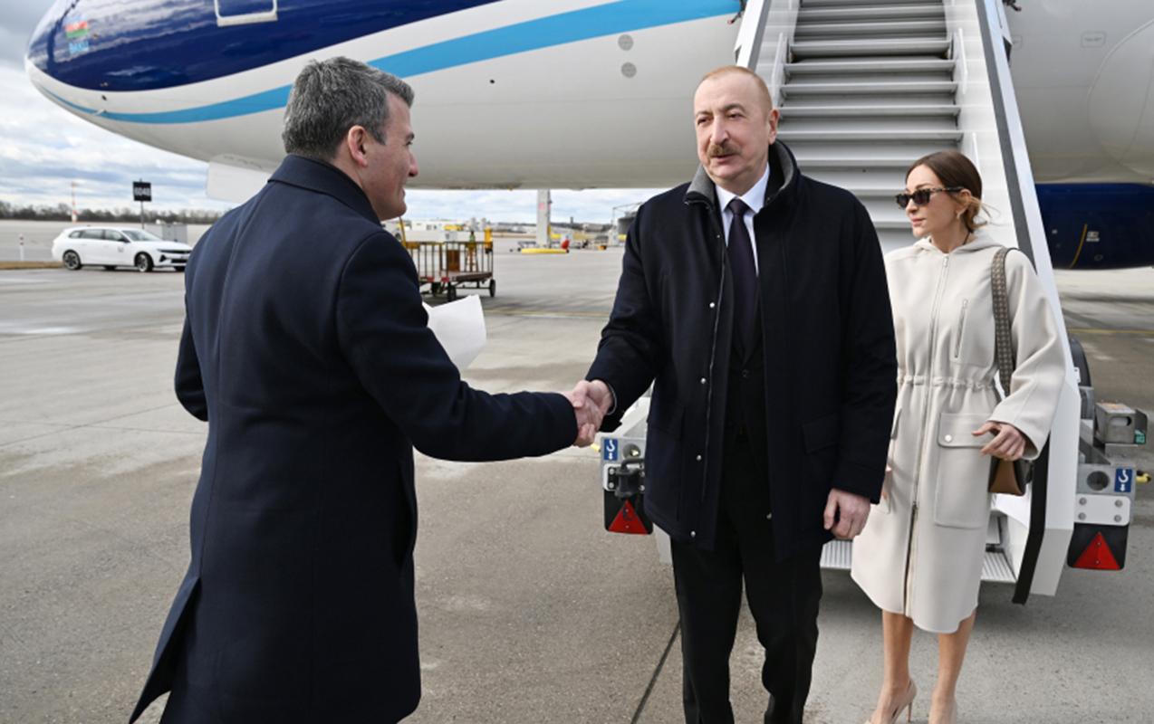 Prezidentlə xanımı Almaniyadadır- FOTOLAR