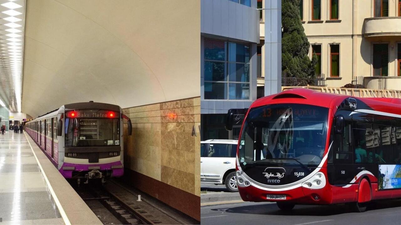 Sabahdan metro və avtobuslarda sıxlıq OLACAQ