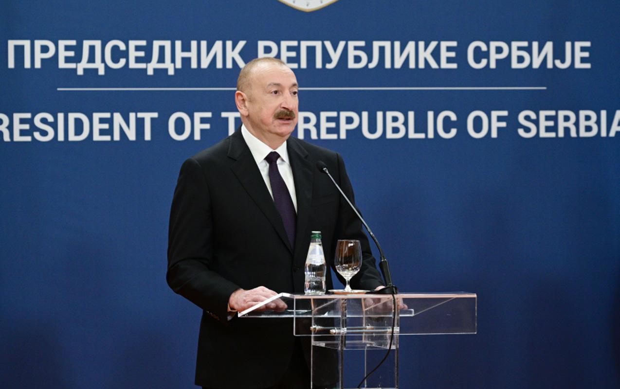 İlham Əliyev: Azərbaycan və Serbiya çox dost ölkələrdir