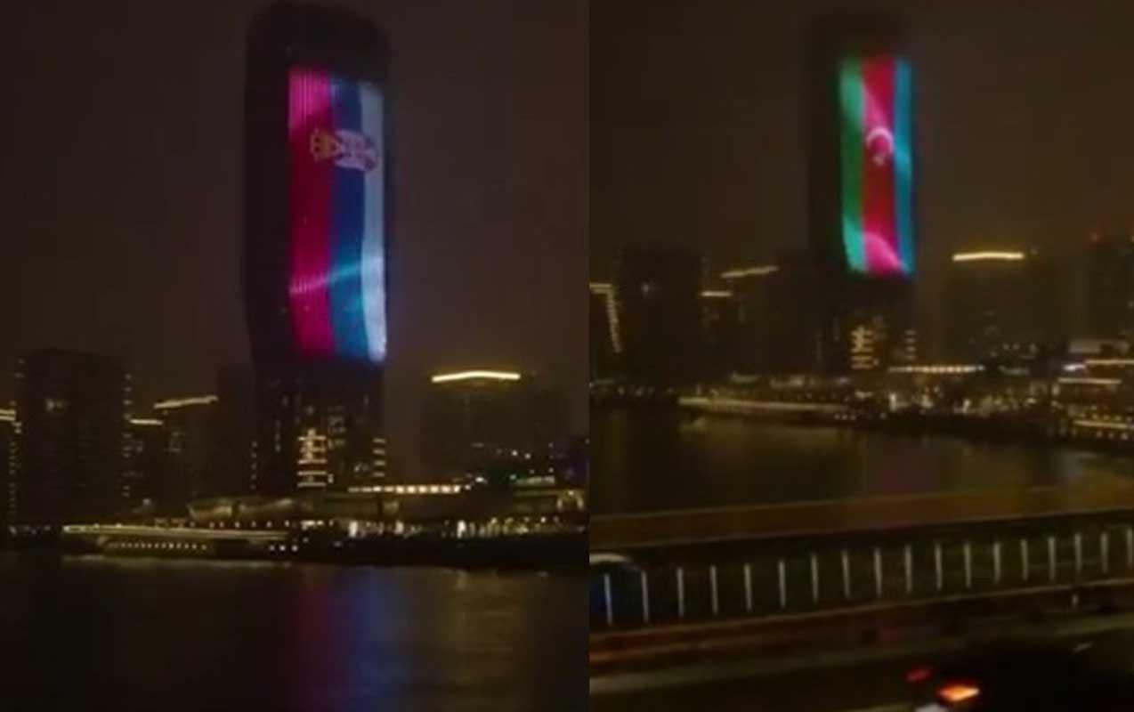 Hikmət Hacıyev Belqradın gecə görüntüsünü paylaşdı: Azərbaycan bayrağı zirvədə - VİDEO