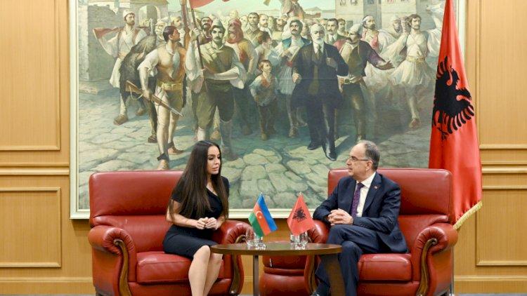 Leyla Əliyeva Albaniya prezidenti ilə görüşdü