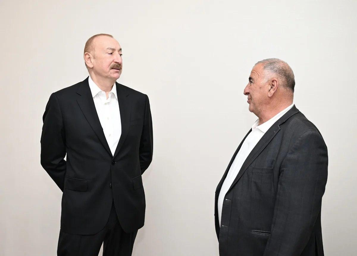 İlham Əliyev Xocavənd kəndinə köçmüş sakinin evində olub -FOTO