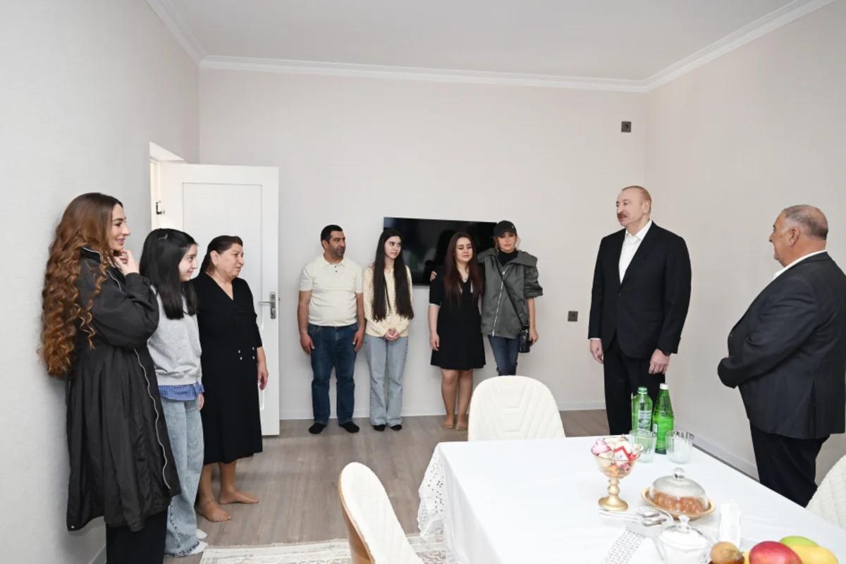 İlham Əliyev və Mehriban Əliyeva Xocavənd sakininin evində qonaq oldular - VİDEO