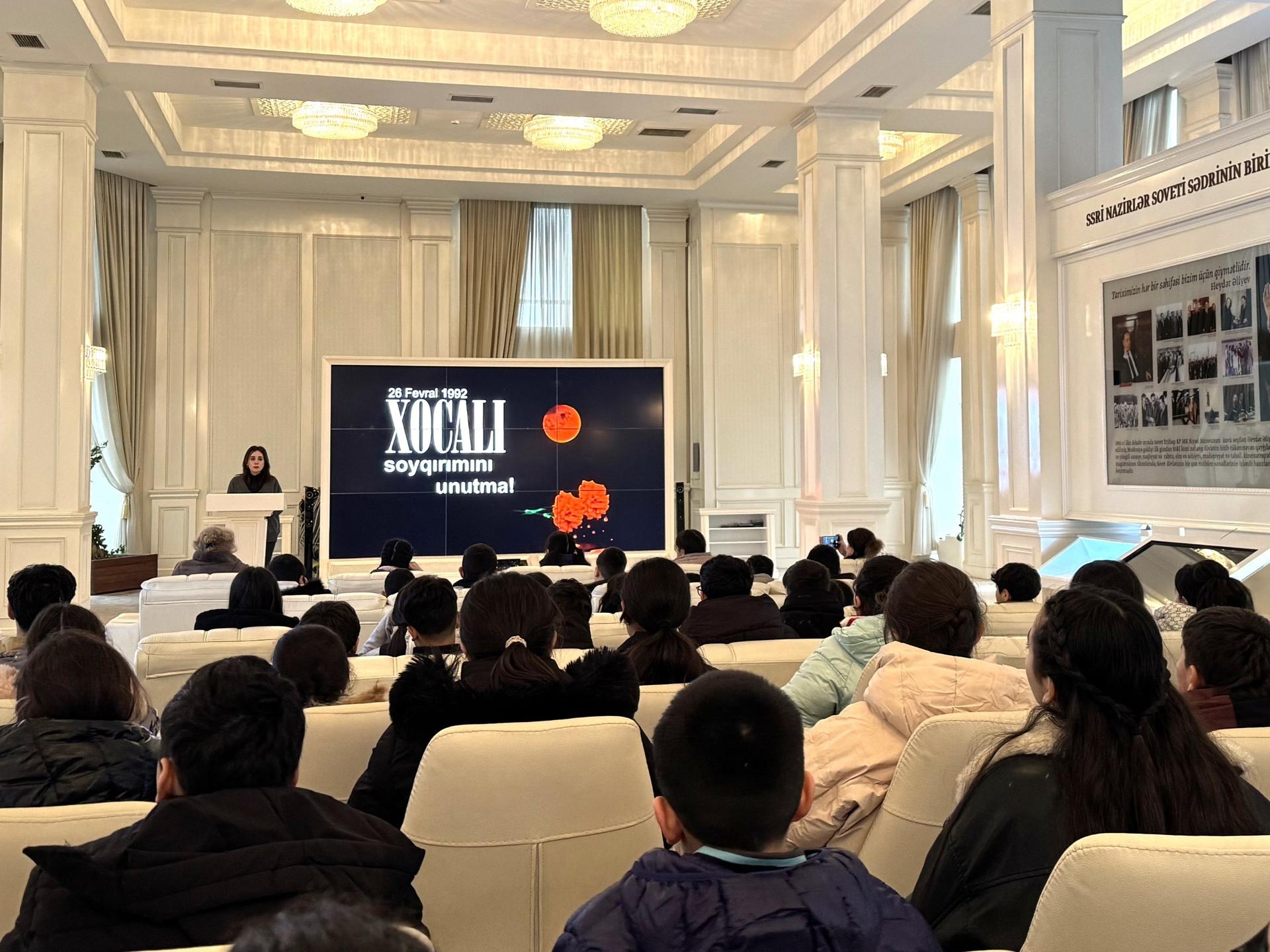 Xocalı soyqırımı qurbanlarının xatirəsi region gəncləri tərəfindən anılıb - FOTOLAR