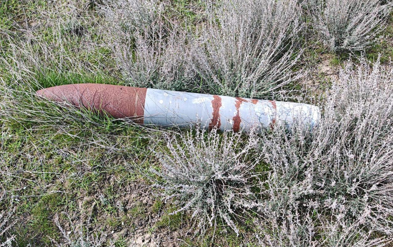 Salyanda partlamamış mərmi aşkarlandı - FOTO