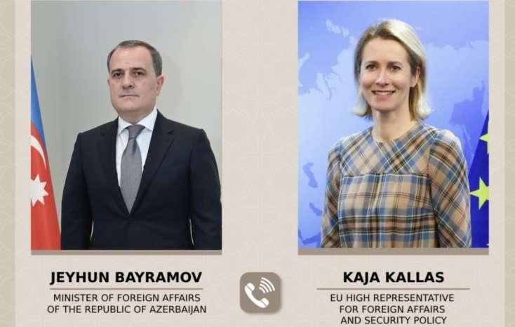 Ceyhun Bayramov Kaya Kallas ilə danışdı