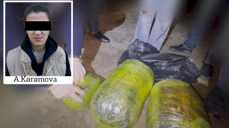 25 yaşlı qadında 14 kq narkotik aşkarlandı