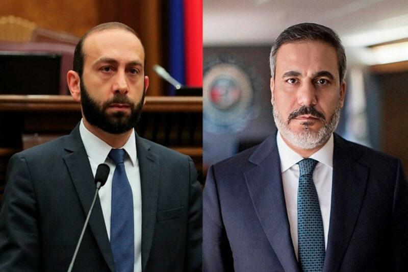 Ararat Mirzoyan Hakan Fidanla telefon danışığı aparıb
