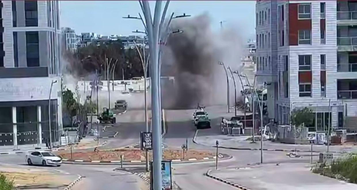 İranın İsrailə raket zərbəsinin ANBAAN VİDEOSU