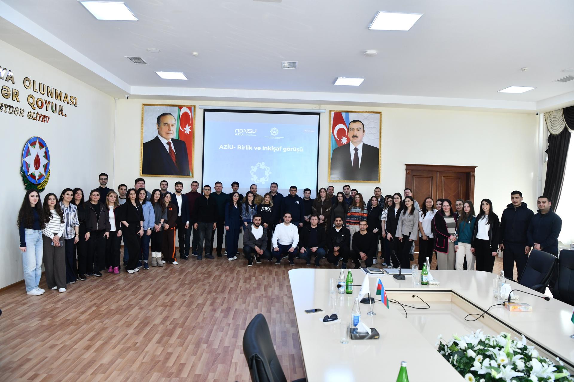 ADNSU-da keçirilən "AZİU-Birlik və inkişaf görüşü"ndə universitetin Strateji İnkişaf Planı müzakirə olunub - FOTO